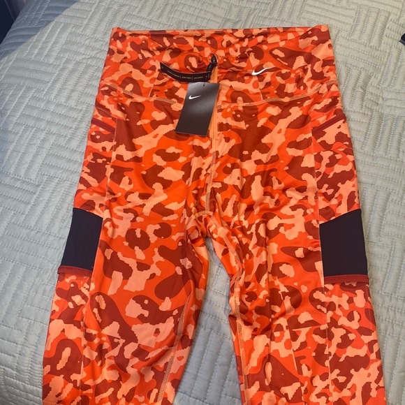 Nike Naomi Osaka Tennis sports leggings size large tightfit colorful camouflage - Picture 2 of 8